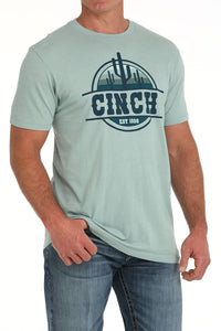Cinch Men's Cacti Graphic Logo T-Shirt in Green