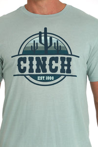 Cinch Men's Cacti Graphic Logo T-Shirt in Green