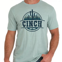 Cinch Men's Cacti Graphic Logo T-Shirt in Green