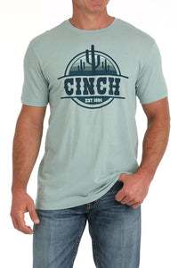 Cinch Men's Cacti Graphic Logo T-Shirt in Green
