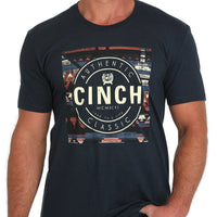 Cinch Men's Authentic Classic Graphic T-Shirt in Navy