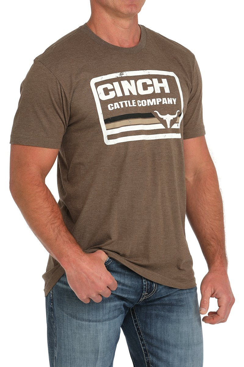 Cinch Men's Cattle Company Graphic T-Shirt in Brown