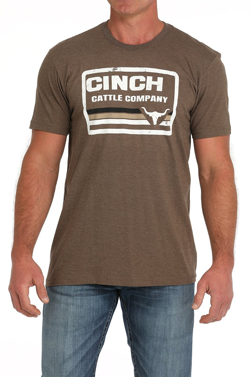 Cinch Men's Cattle Company Graphic T-Shirt in Brown