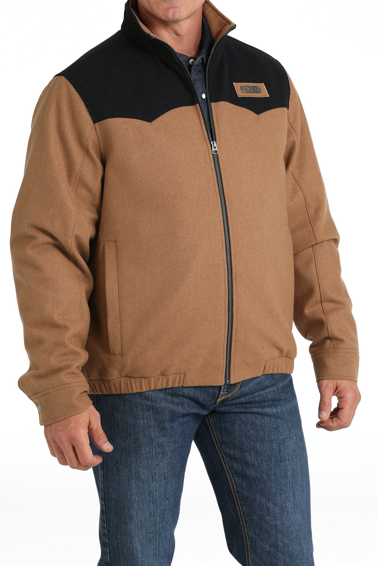 Cinch Men's Wooly Concealed Carry Western Jacket in Brown