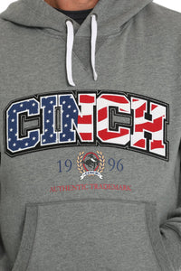 Cinch Men's Vintage Cinch 1996 Hoodie in Gray