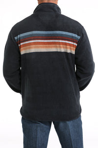 Cinch Men's Quarter Snap Fleece Pullover in Navy