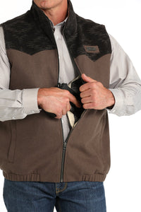 Cinch Men's Wooly Southwest Concealed Carry Western Vest in Brown