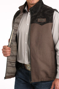 Cinch Men's Wooly Southwest Concealed Carry Western Vest in Brown