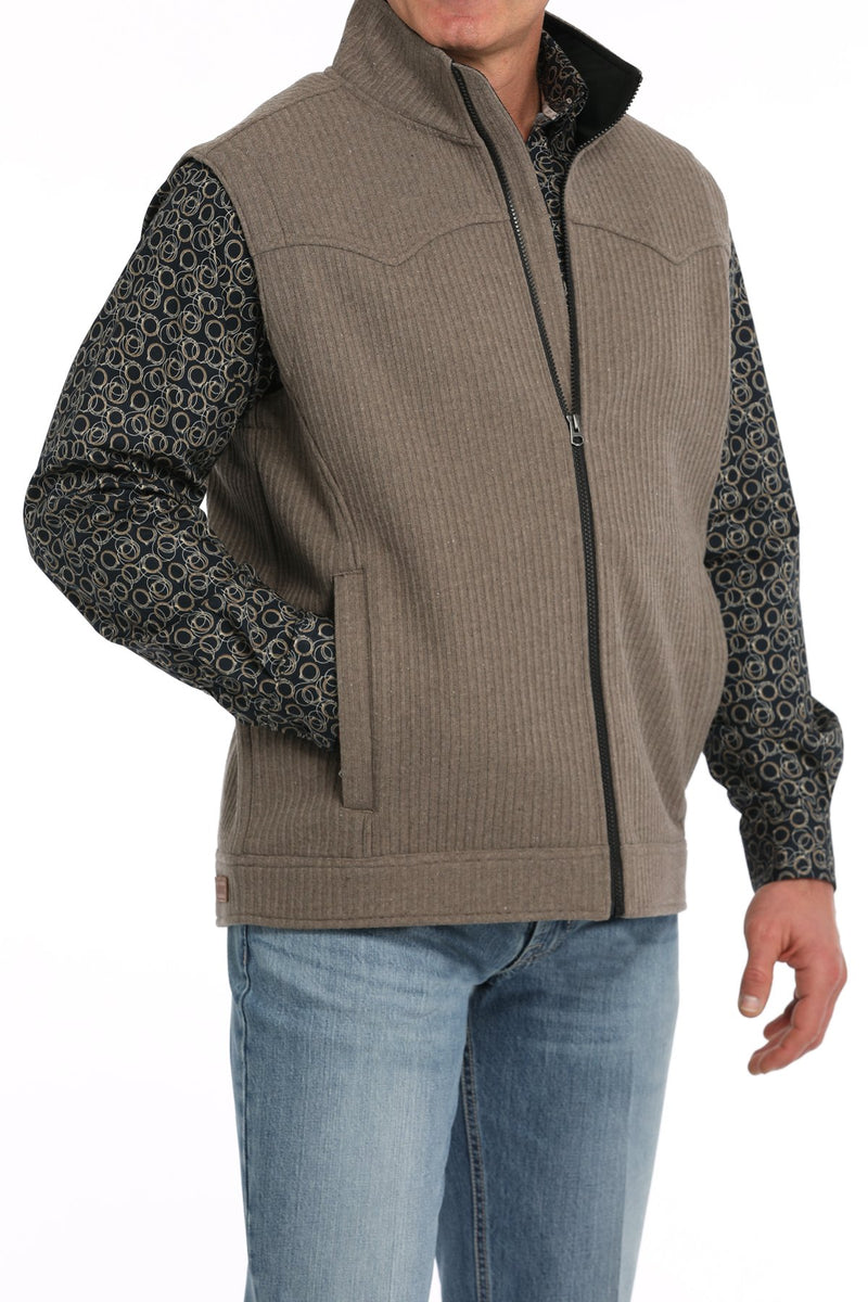 Cinch Men's Wool Bonded Vest in Khaki