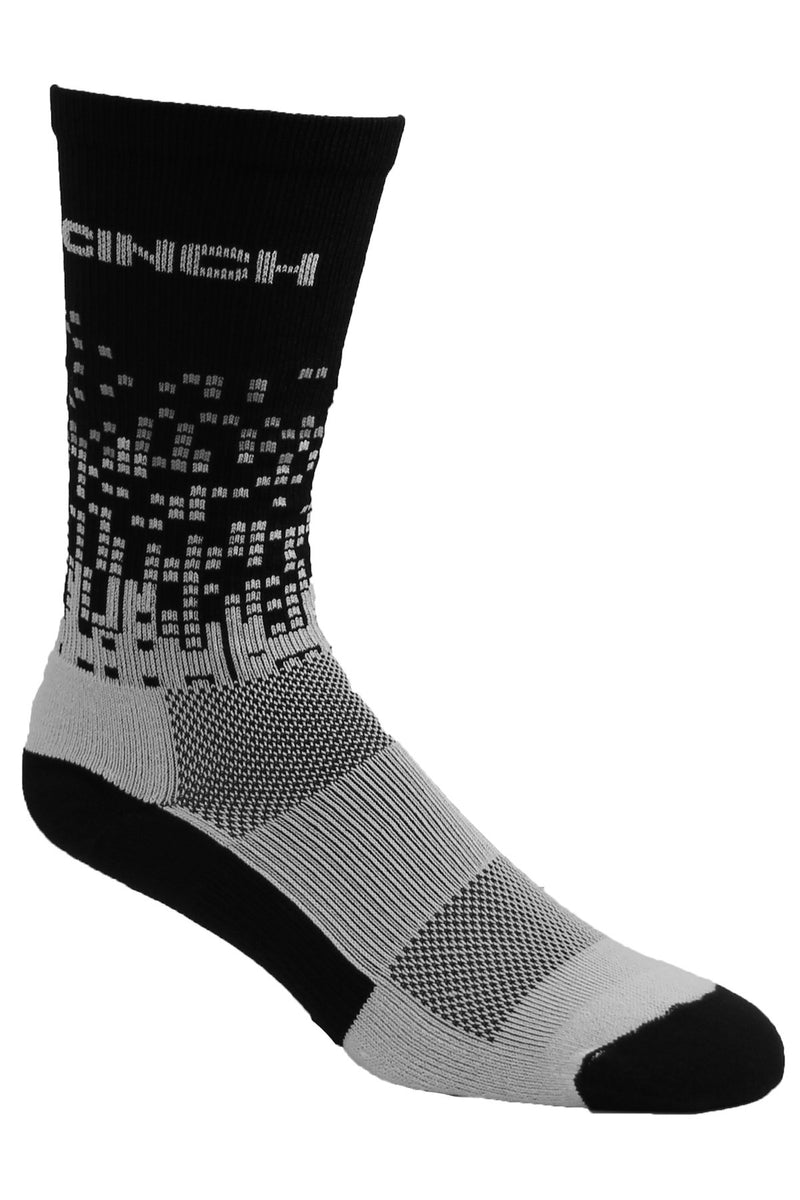 Cinch Men's Performance Crew Socks in Black & White