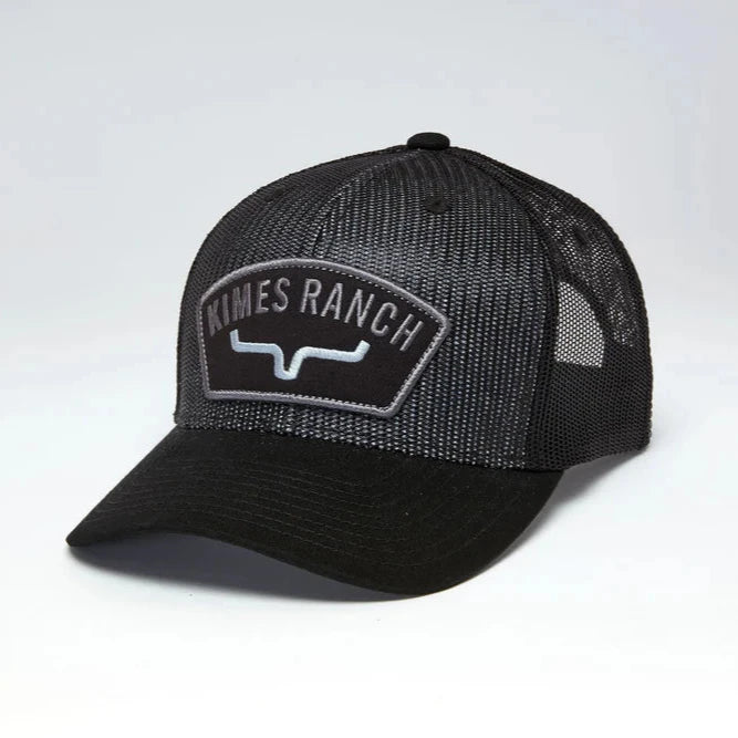 Kimes Ranch Maverick Ball Cap in Solid Black