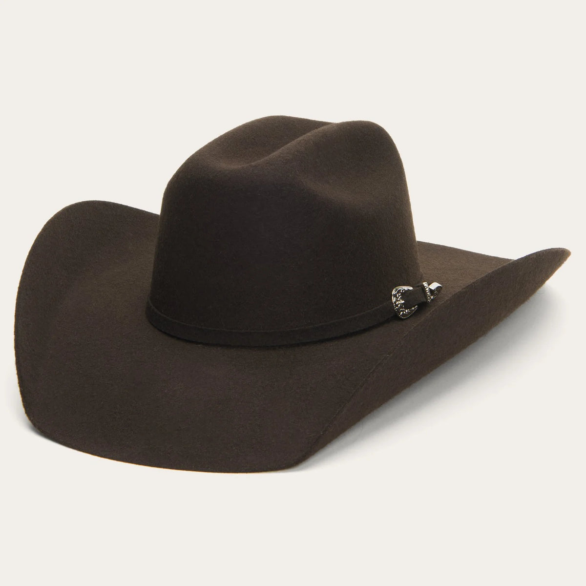 Stetson Youth Giddy Up Wool Felt Cowboy Hat in Chocolate
