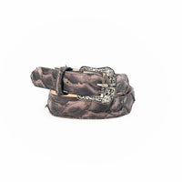Tanner Mark Men's Genuine Monster Fish Petrified Oak Exotic Belt