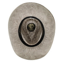 Charlie 1 Horse Old School Straw Hat in Ivory/Grey
