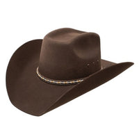 Stetson Stallion Square Wool Felt Hat in Chocolate