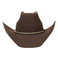 Stetson Stallion Square Wool Felt Hat in Chocolate