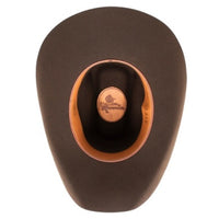 Stetson Stallion Square Wool Felt Hat in Chocolate