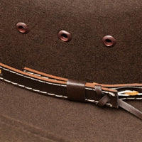 Stetson Stallion Square Wool Felt Hat in Chocolate