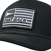 Fast Back Men's American Flag Trucker Cap