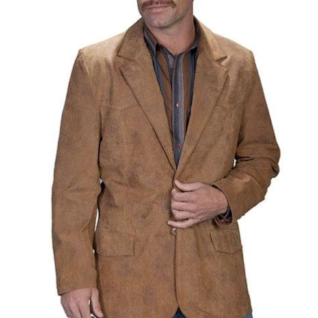 Scully Men's Leather Blazer in Maple