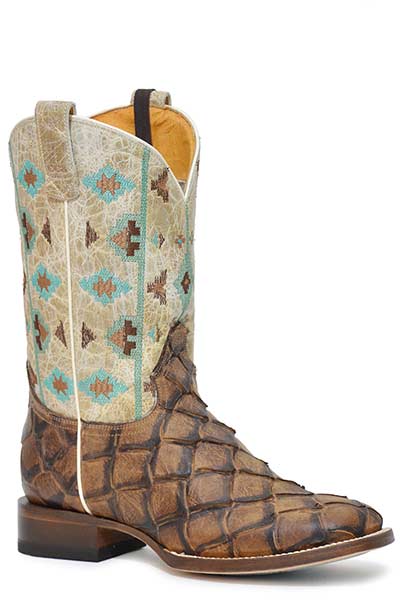 Roper Women's Aztec Pirarucu Print Boot
