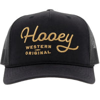 Hooey OG Trucker Hat in Black/Gold