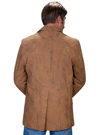 Scully Men's Leather Blazer in Maple