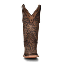 Corral Women's Sanded Leopard Print Overlay Boot