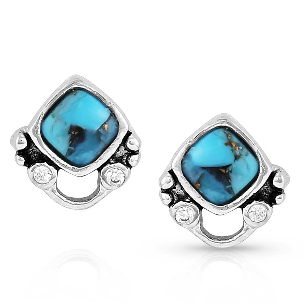 Montana Silversmiths Moonlight Mountains Turquoise Post Earrings