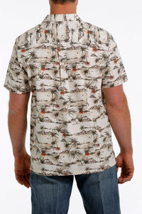 Cinch Men's Tropical Print Short Sleeve Western Shirt
