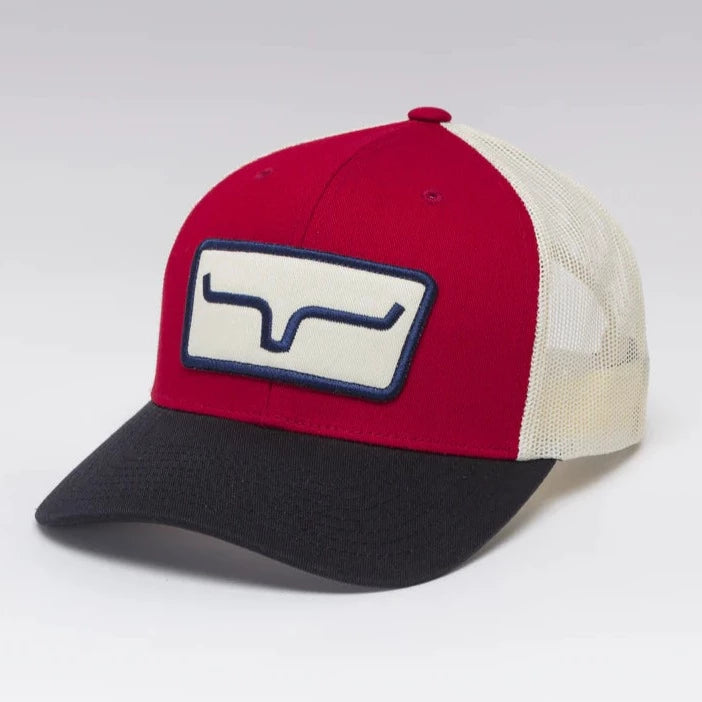 Kimes Ranch The Cutter Trucker-Red/Navy