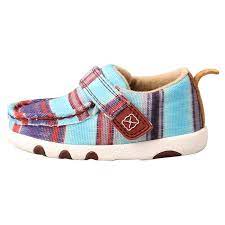 Hooey by Twisted X Baby & Toddler Blue Serape Driving Moc