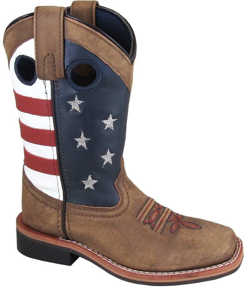 Smoky Mountain Children/Youth Stars and Stripes Boot- Vintage Brown